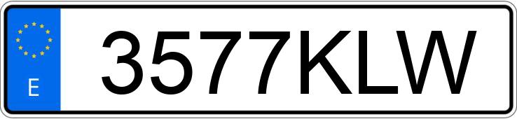 Numer rejestracyjny 3577KLW posiada VOLKSWAGEN CRAFTER Numer rejestracyjny 3577KLW posiada VOLKSWAGEN CRAFTER