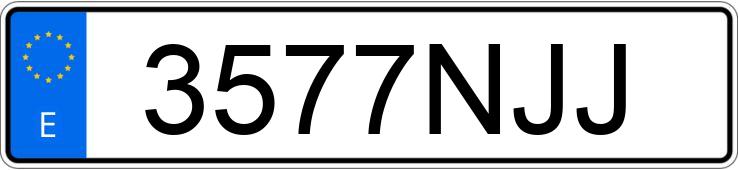 Numer rejestracyjny 3577NJJ posiada BMW SERIE 4