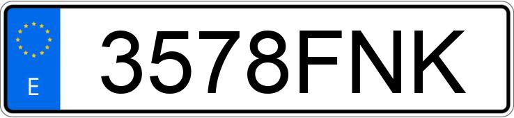 Registreringsnummeret 3578FNK har PEUGEOT 107