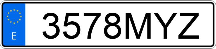 Numer rejestracyjny 3578MYZ posiada KAWASAKI Z 900