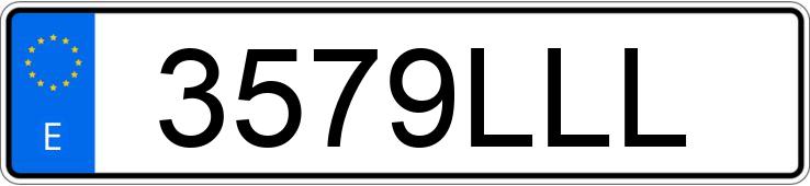 Numer rejestracyjny 3579LLL posiada RENAULT CLIO