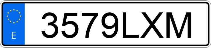 Numer rejestracyjny 3579LXM posiada VOLKSWAGEN MULTIVAN