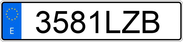 Numer rejestracyjny 3581LZB posiada HONDA VISION