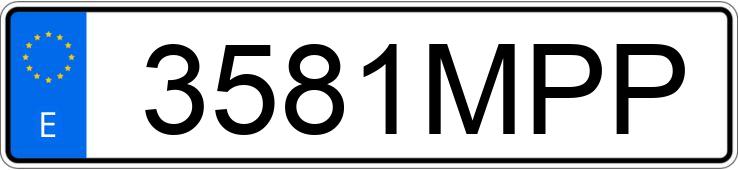 Numer rejestracyjny 3581MPP posiada MERCEDES CLA (118)