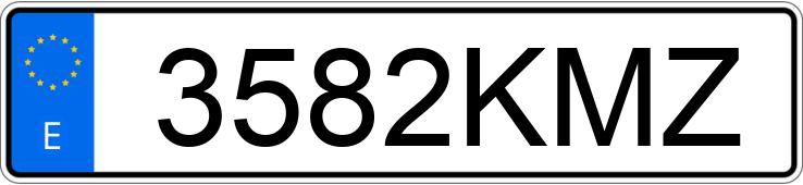 Numer rejestracyjny 3582KMZ posiada MERCEDES E (213)