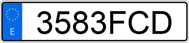 Numer rejestracyjny 3583FCD posiada CITROEN C4