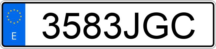 Numer rejestracyjny 3583JGC posiada CITROEN DS4