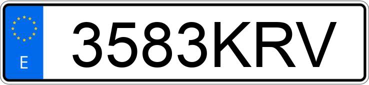 Numer rejestracyjny 3583KRV posiada KIA PICANTO