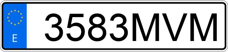 Numer rejestracyjny 3583MVM posiada BMW X1