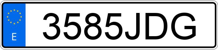 Numer rejestracyjny 3585JDG posiada BMW X1