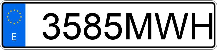 Le numéro d’enregistrement 3585MWH a AUDI Q3 35 TDI S-TRONIC ADVANCED Le numéro d’enregistrement 3585MWH a AUDI Q3 35 TDI S-TRONIC ADVANCED