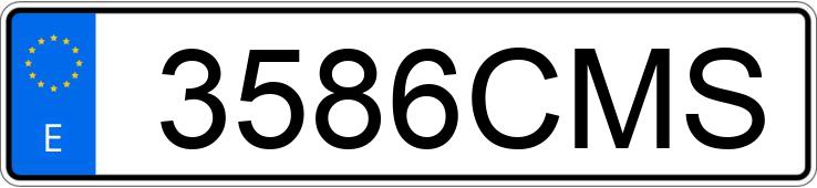 Numer rejestracyjny 3586CMS posiada VOLVO FH12