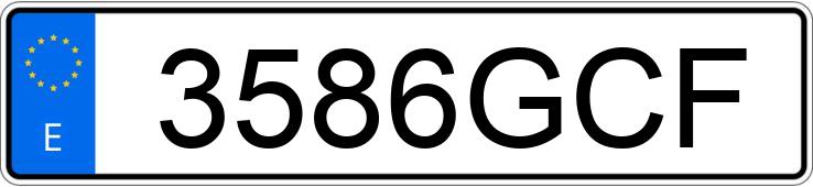 Numer rejestracyjny 3586GCF posiada BMW SERIE 1