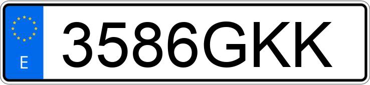 Numer rejestracyjny 3586GKK posiada KYMCO ZING 125