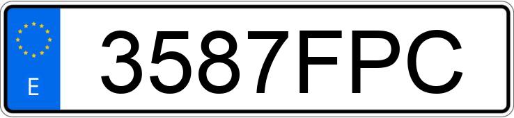 Numer rejestracyjny 3587FPC posiada CITROEN BERLINGO