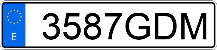 Numer rejestracyjny 3587GDM posiada MAN TGM