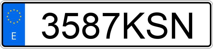 Numer rejestracyjny 3587KSN posiada CASTROSUA TEMPUS