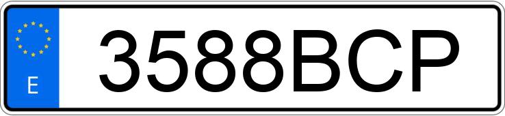 Numer rejestracyjny 3588BCP posiada SEAT LEON