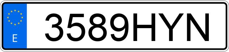 Numer rejestracyjny 3589HYN posiada MERCEDES B (246/242)