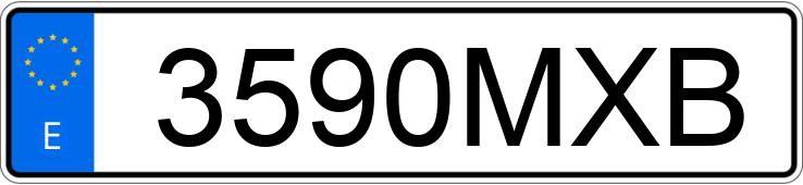 Numer rejestracyjny 3590MXB posiada TOYOTA COROLLA