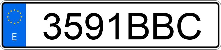 Numer rejestracyjny 3591BBC posiada CITROEN XSARA