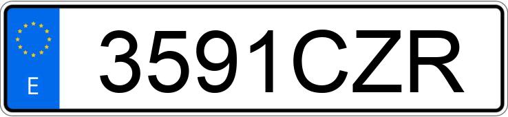 Numer rejestracyjny 3591CZR posiada MERCEDES E (211)