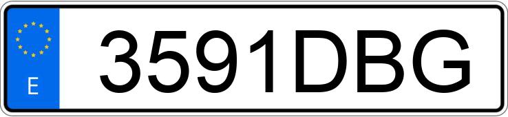 Numer rejestracyjny 3591DBG posiada DAEWOO KALOS