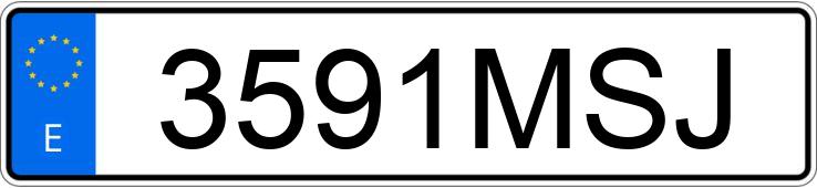 Numer rejestracyjny 3591MSJ posiada BMW SERIE 1