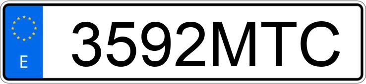 Numer rejestracyjny 3592MTC posiada OPEL COMBO