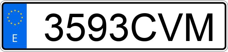 Numer rejestracyjny 3593CVM posiada NISSAN ALMERA