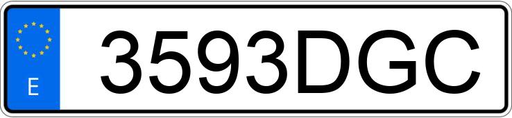 Numer rejestracyjny 3593DGC posiada VOLKSWAGEN TOUAREG