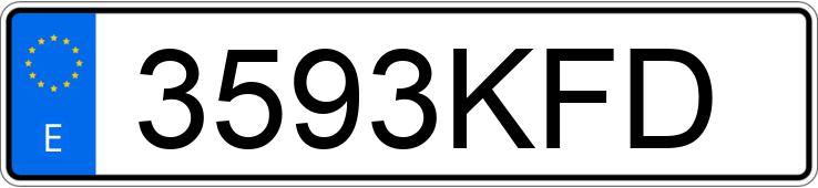 Numer rejestracyjny 3593KFD posiada BMW SERIE 1 Numer rejestracyjny 3593KFD posiada BMW SERIE 1