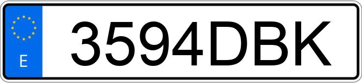 Numer rejestracyjny 3594DBK posiada BMW SERIE 3 Numer rejestracyjny 3594DBK posiada BMW SERIE 3