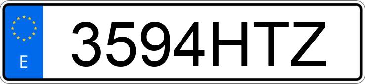 Numer rejestracyjny 3594HTZ posiada BMW SERIE 4