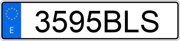 Numer rejestracyjny 3595BLS posiada VOLKSWAGEN CALIFORNIA