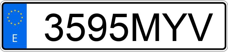 Numer rejestracyjny 3595MYV posiada RENAULT CLIO