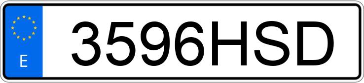 Numer rejestracyjny 3596HSD posiada MERCEDES CLA (117)