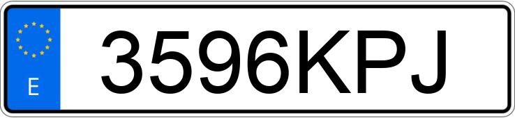 Numer rejestracyjny 3596KPJ posiada TOYOTA C-HR