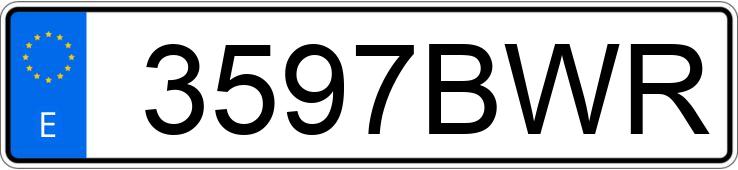 Numer rejestracyjny 3597BWR posiada RENAULT KANGOO Numer rejestracyjny 3597BWR posiada RENAULT KANGOO