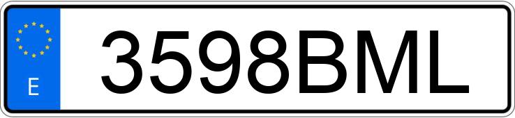 Numer rejestracyjny 3598BML posiada VOLKSWAGEN GOLF Numer rejestracyjny 3598BML posiada VOLKSWAGEN GOLF