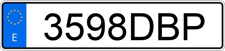 Numer rejestracyjny 3598DBP posiada BMW SERIE 5