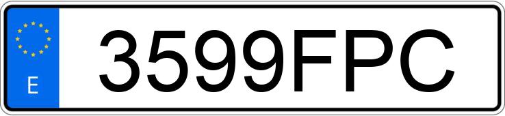 Registreringsnummeret 3599FPC har VOLKSWAGEN CADDY