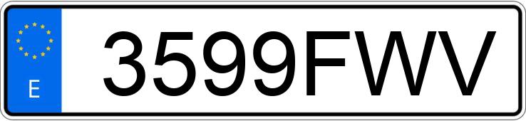 Numer rejestracyjny 3599FWV posiada PEUGEOT 308