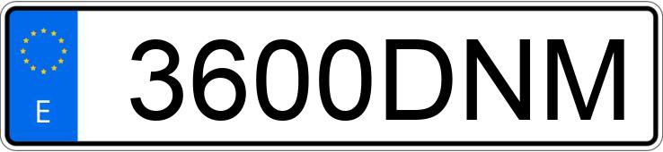 Numer rejestracyjny 3600DNM posiada OPEL CORSA