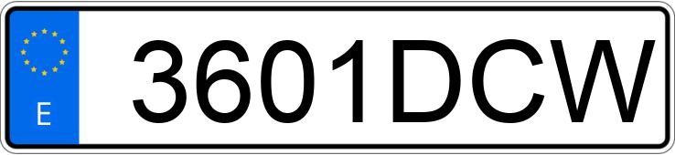 Numer rejestracyjny 3601DCW posiada AUDI A3 SPORTBACK Numer rejestracyjny 3601DCW posiada AUDI A3 SPORTBACK