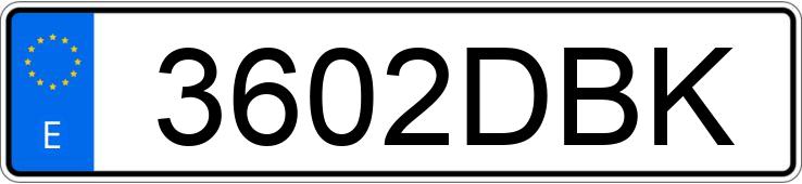 Numer rejestracyjny 3602DBK posiada RENAULT CLIO