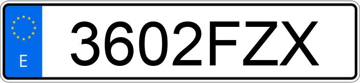 Numer rejestracyjny 3602FZX posiada PEUGEOT PARTNER Numer rejestracyjny 3602FZX posiada PEUGEOT PARTNER