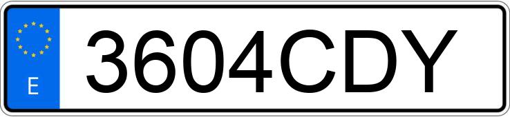 Numer rejestracyjny 3604CDY posiada RENAULT LAGUNA