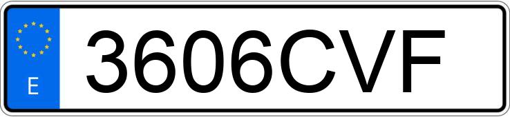 Numer rejestracyjny 3606CVF posiada BMW I4