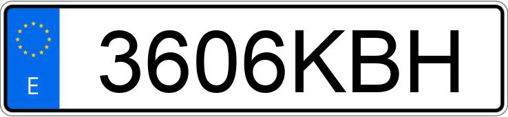 Numer rejestracyjny 3606KBH posiada VOLKSWAGEN CC Numer rejestracyjny 3606KBH posiada VOLKSWAGEN CC